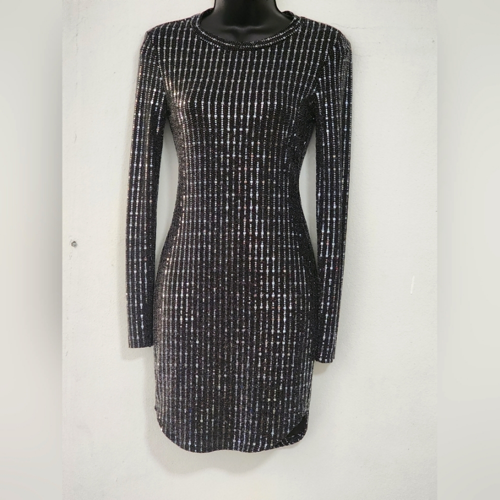 Metallic bodycon dress